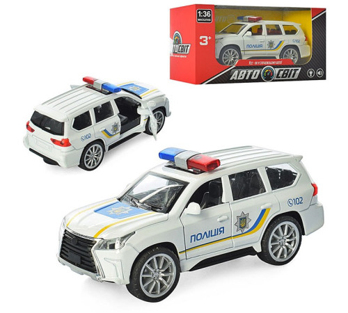 Машина метал. Lexus LX Police (AS-1833)